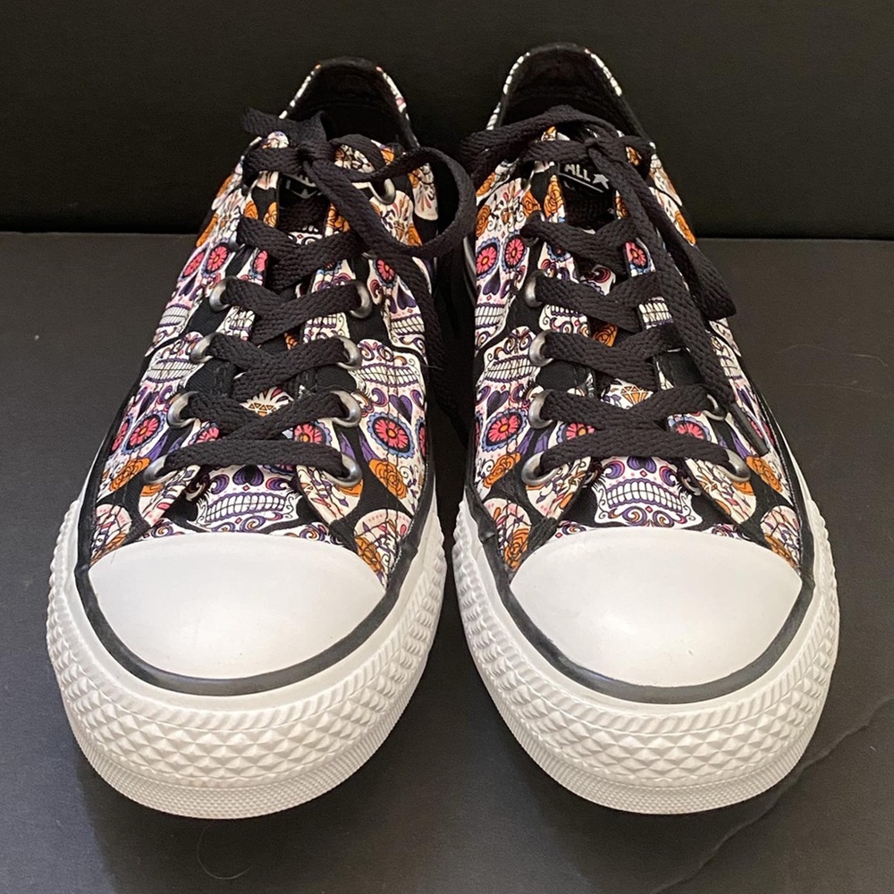 Sugar Skull Converse Low